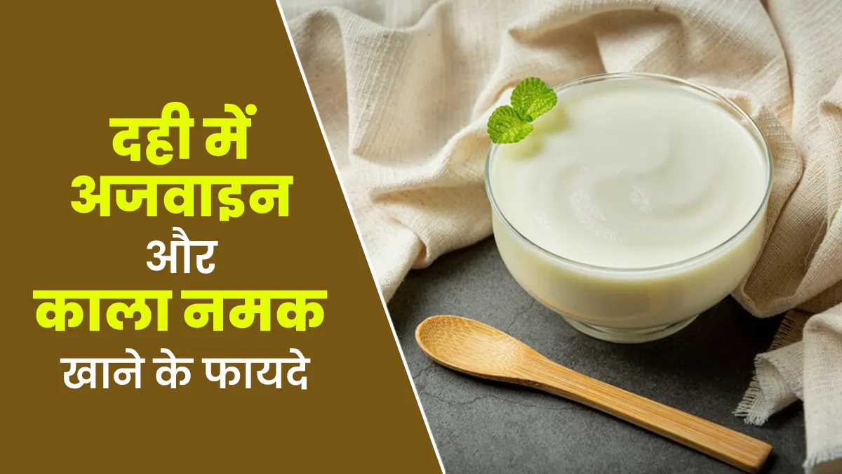 दही में अजवाइन और काला नमक मिलाकर खाने से मिलते हैं ये 5 फायदे