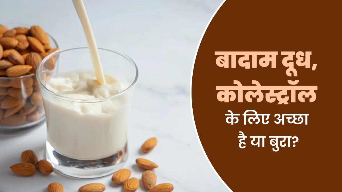 बादाम दूध कोलेस्ट्रॉल के लिए फायदेमंद है या नुकसानदायक? जानें हेल्थ एक्सपर्ट से