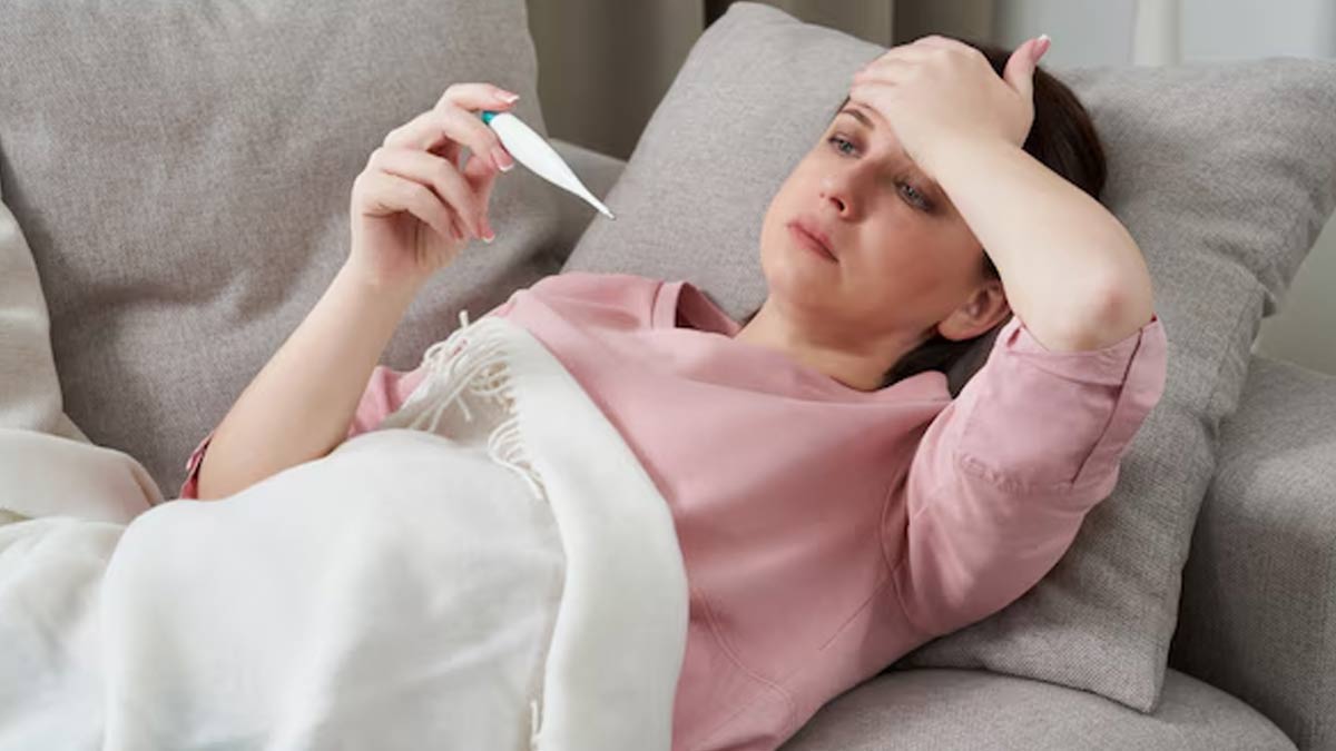 What causes sweating during fever