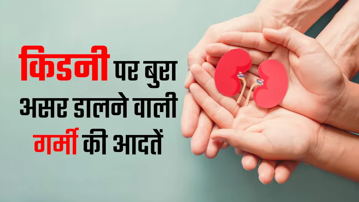 गर्मी की ये 4 आदतें, आपकी किडनी पर डाल सकती हैं बुरा असर