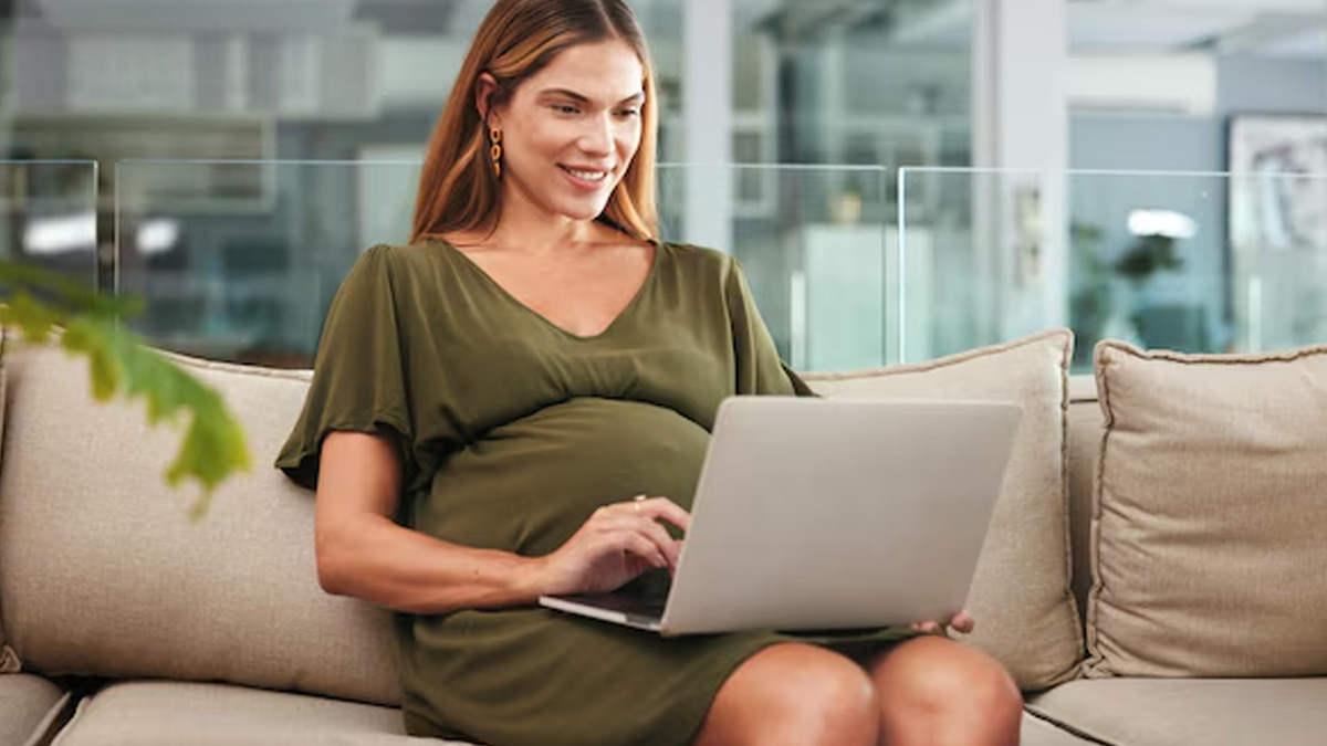 is it safe to keep laptop on belly while working in pregnancy in hindi 1