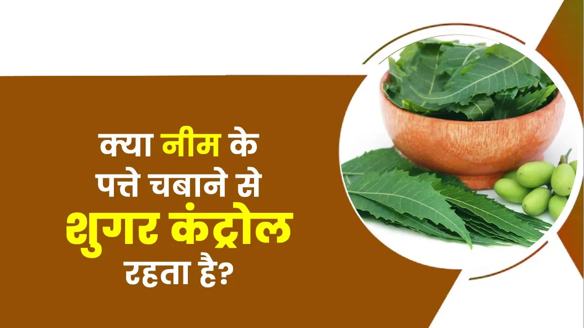 क्या नीम के पत्ते चबाने से शुगर कंट्रोल रहता है? जानें आयुर्वेदाचार्य से
