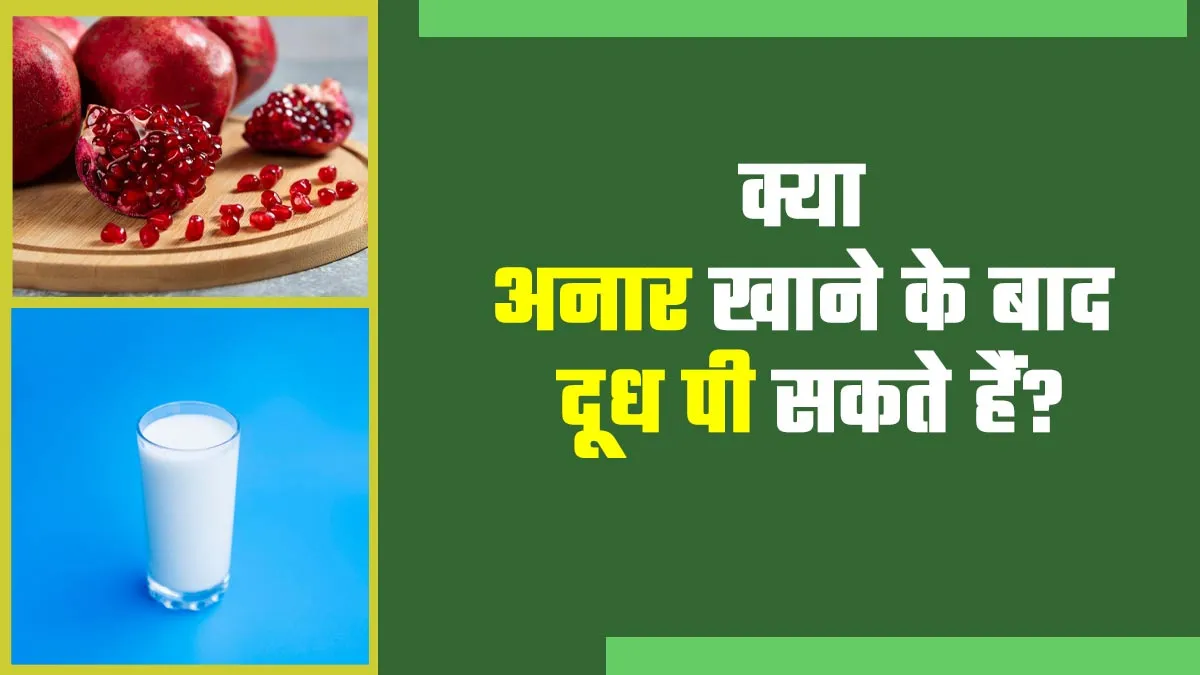 क्या अनार खाने के बाद दूध पी सकते हैं? एक्सपर्ट से जानें