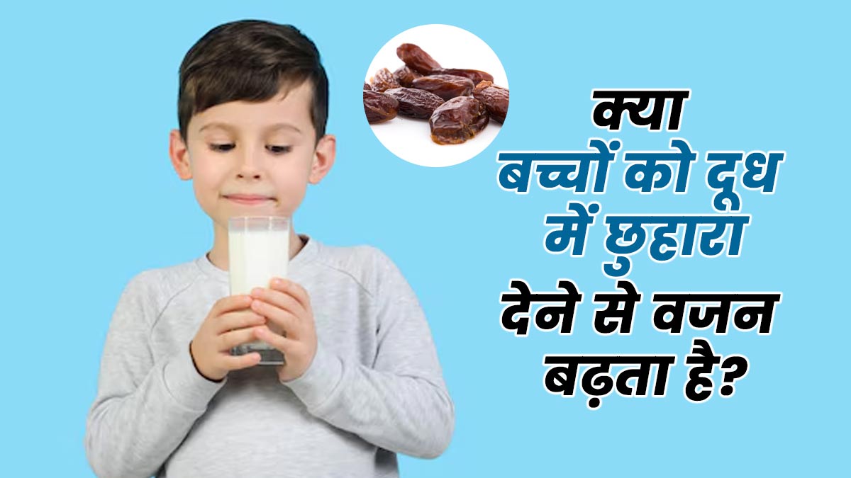 क्या बच्चों को दूध में छुआरा देने से वजन बढ़ता है? डॉक्टर से जानें