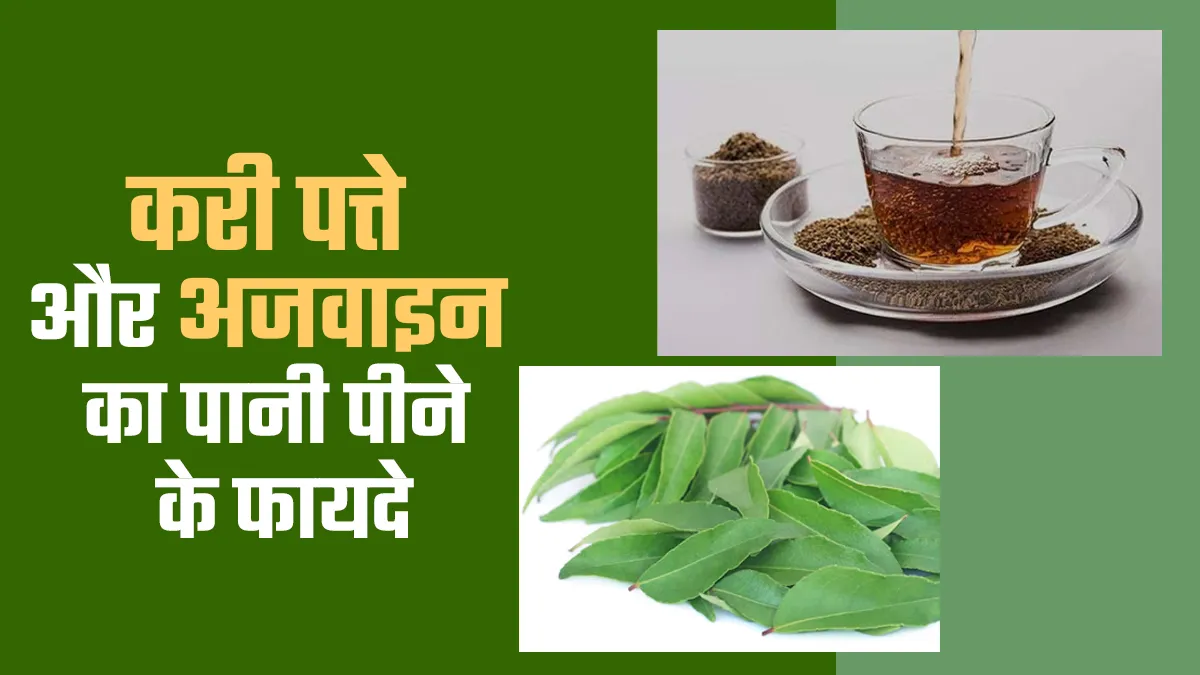 पेट की चर्बी से लेकर कोलेस्ट्रॉल तक को कम करने के लिए फायदेमंद है अजवाइन और करी पत्ते का पानी, जानें फायदे