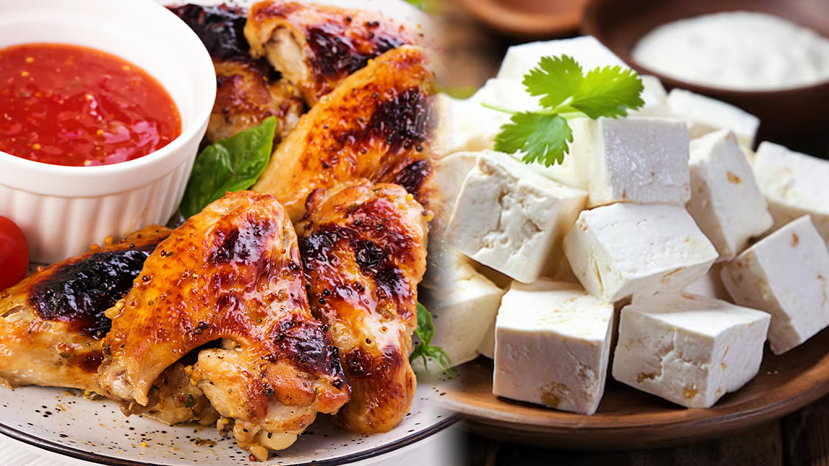 Which has more protein chicken or Paneer in Hindi