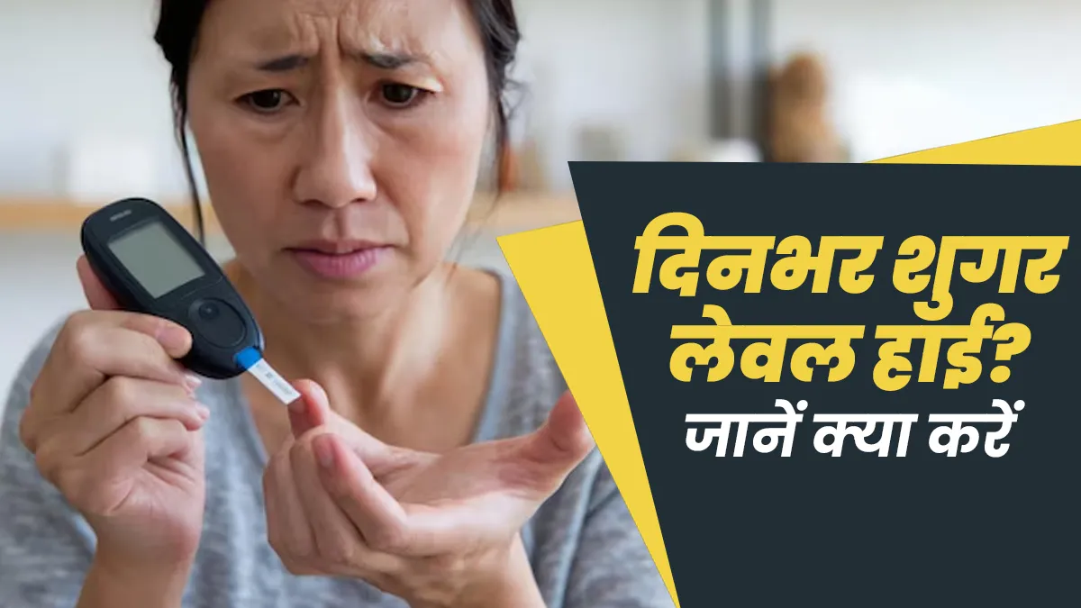 दिनभर शुगर लेवल हाई रहती है? एक्‍सपर्ट से जानें इसे कंट्रोल करने के उपाय