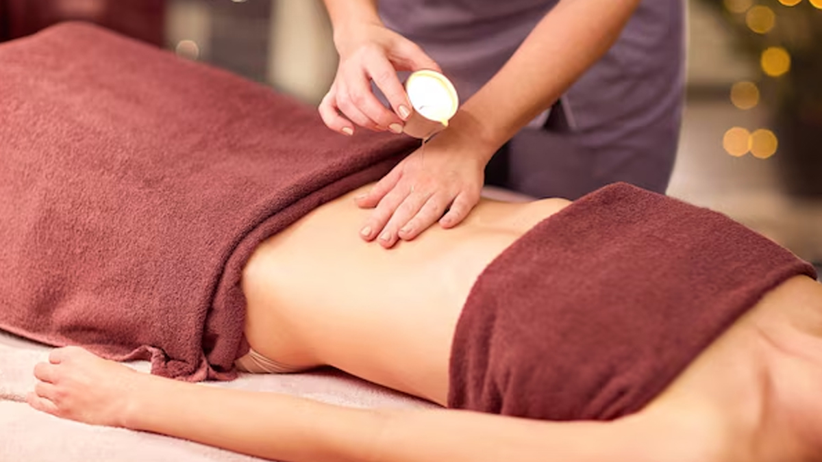 ghee on navel before bathing