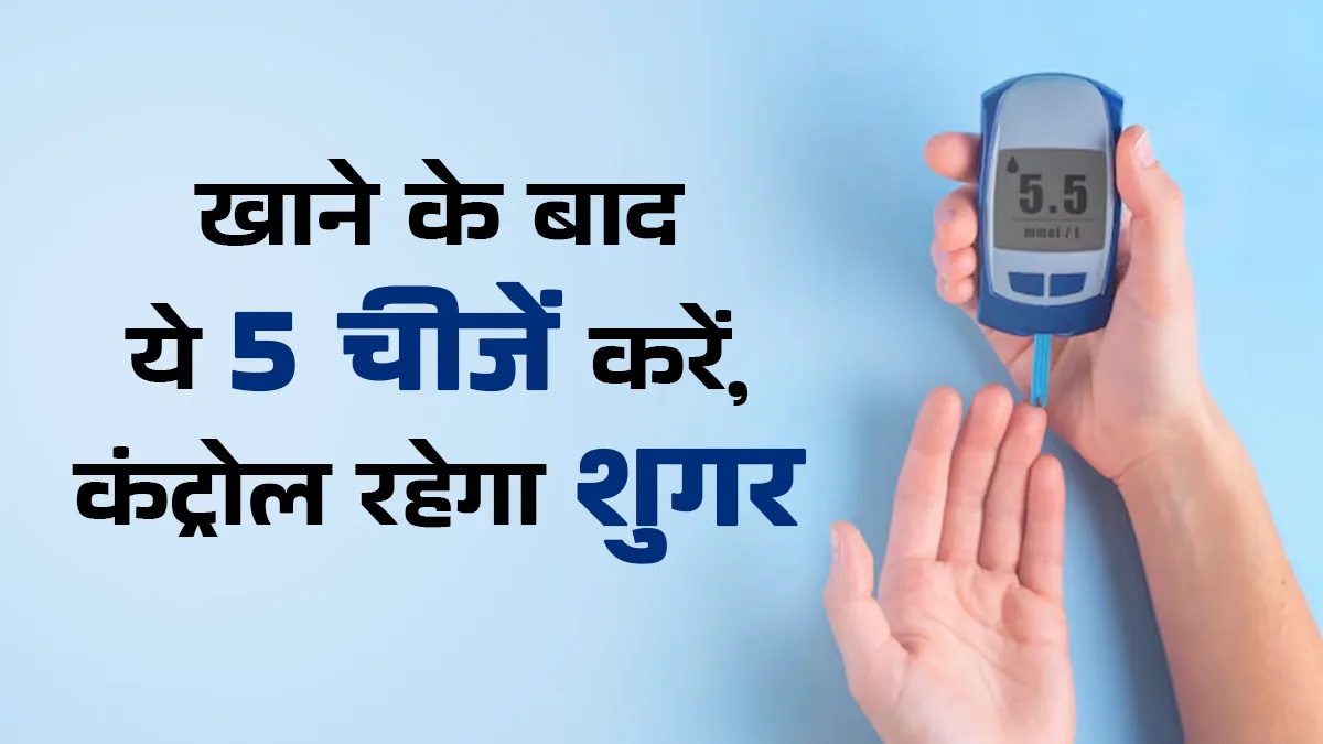 भोजन के बाद डायबिटिक पेशेंट्स करें ये 5 काम, कंट्रोल रहेगा शुगर लेवल