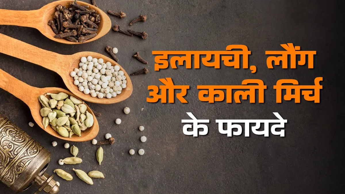 इलायची, लौंग और काली मिर्च के फायदे, एक्सपर्ट से जानें