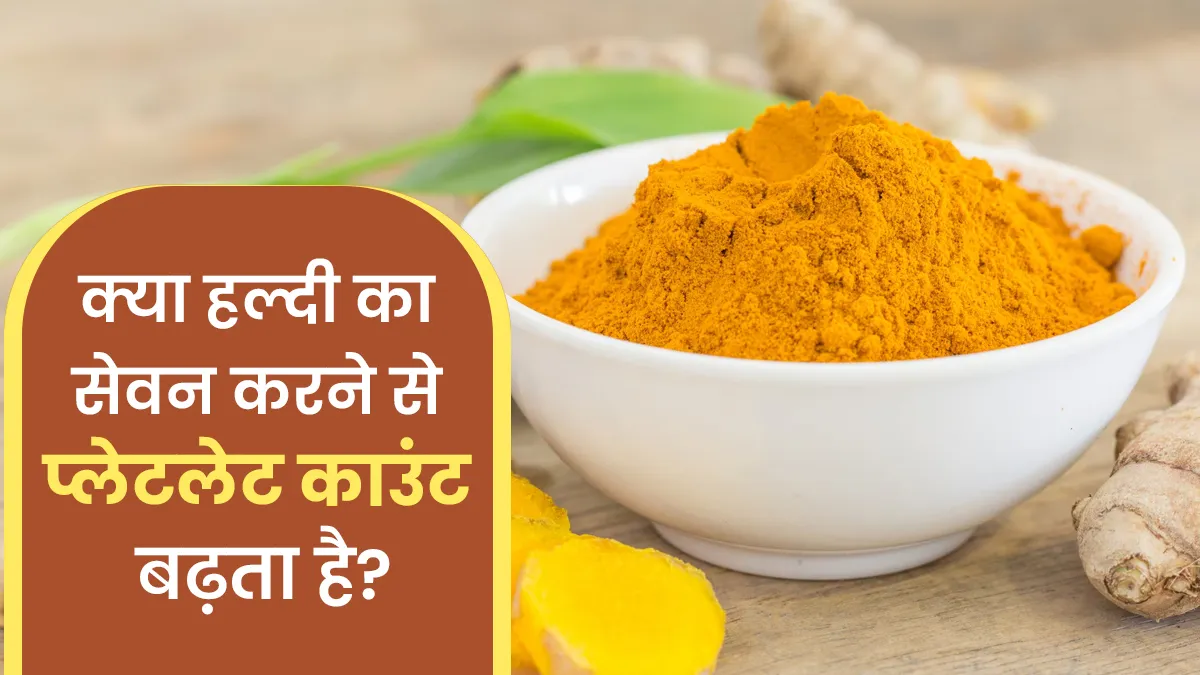 क्या हल्दी का सेवन करने से प्लेटलेट काउंट बढ़ता है? खुद बता रहे हैं एक्सपर्ट
