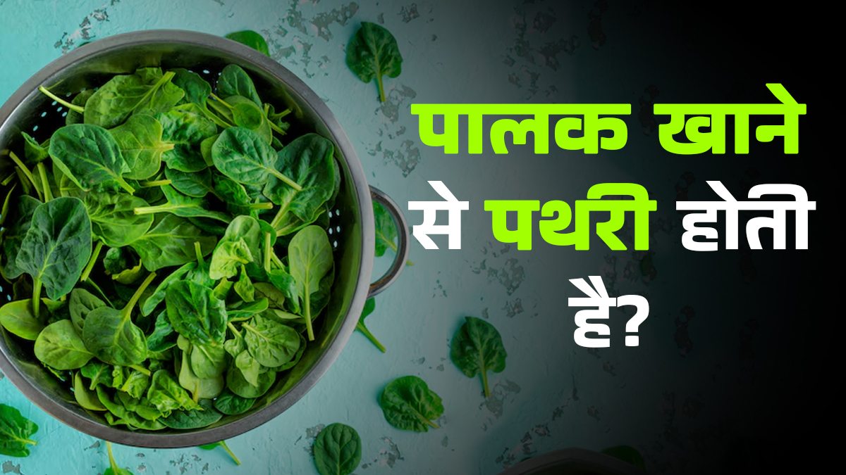 क्या पालक खाने से पथरी होती है? एक्‍सपर्ट से जानें