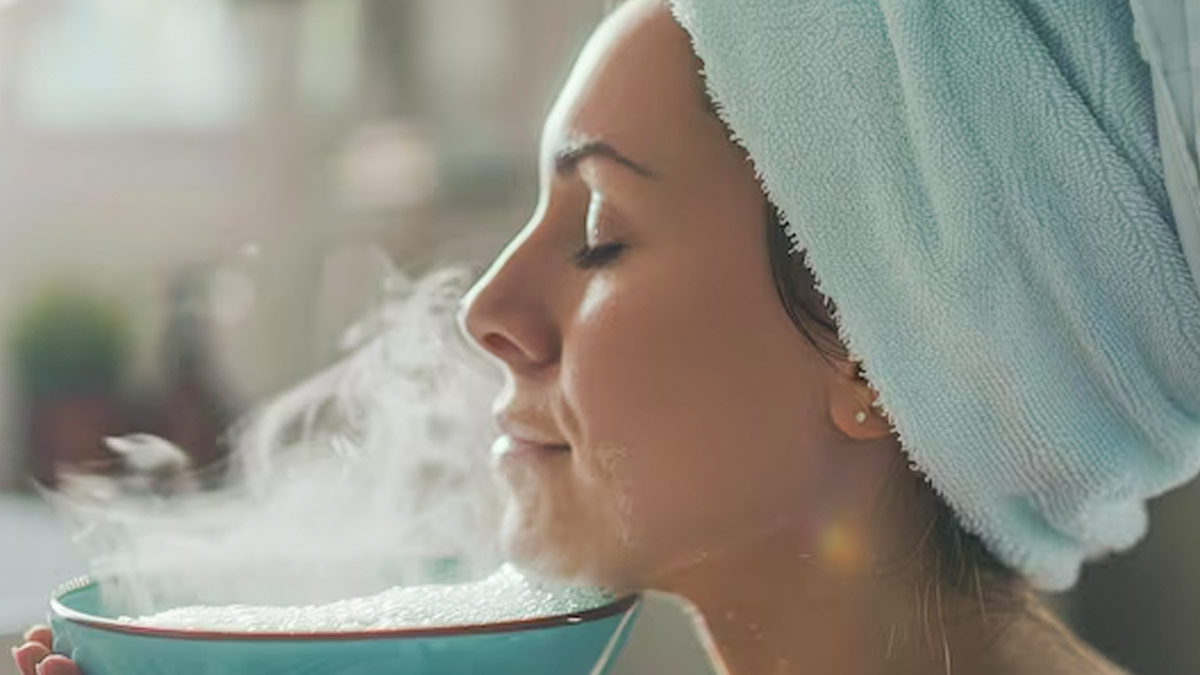 Does steam inhalation damage nasal tissues