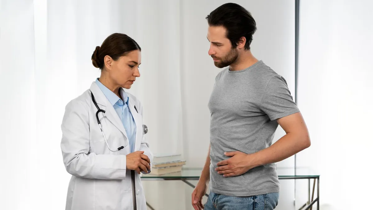 naval pain causes