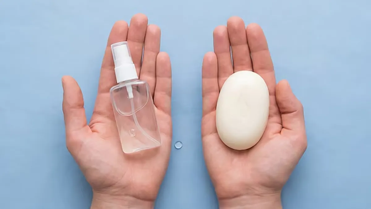 Soap vs Sanitizer