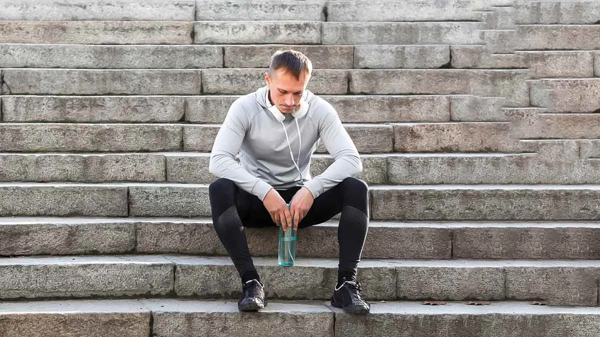 when should you be concerned if you start getting out of breath while climbing stairs 1