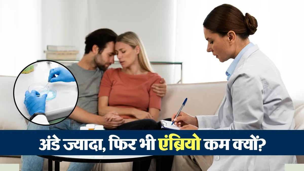 IVF में अंडे ज्यादा मिले, फिर भी एम्ब्रियो कम क्यों बने? डॉक्टर से जानें कारण