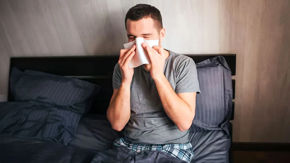 why nose gets blocked at night
