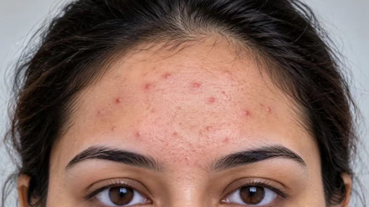 forehead acne after hair oil