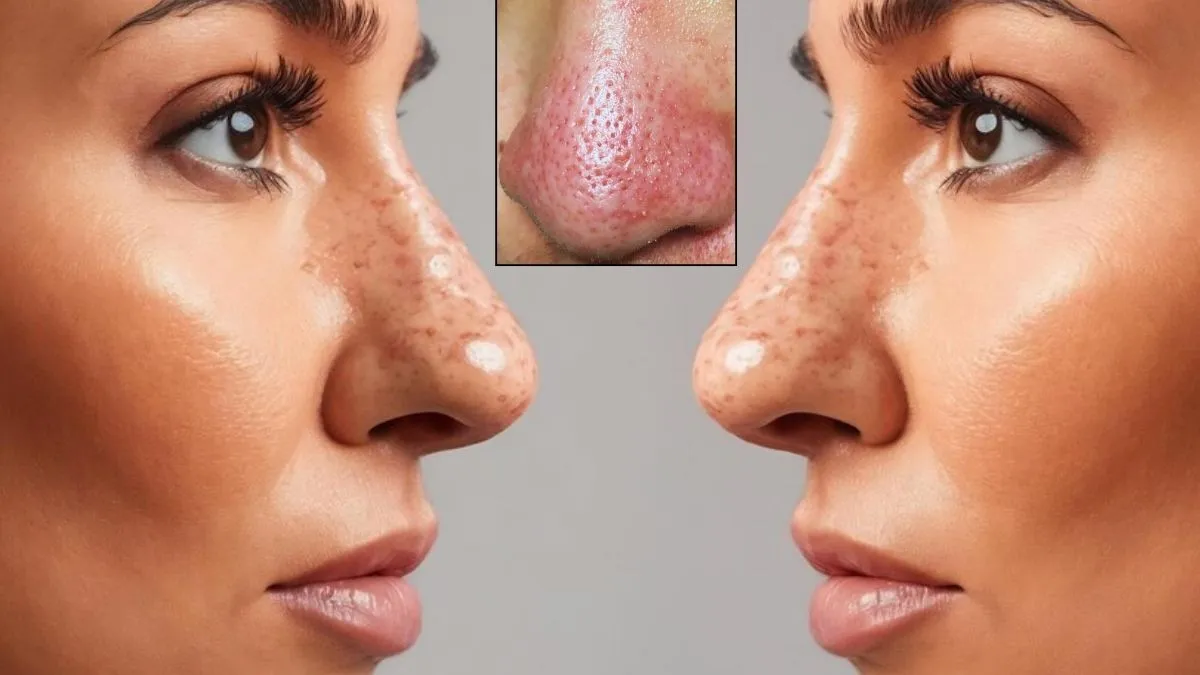 Nose Pores: மூக்கு மேல் அம்மி கொத்தியது போல் இருக்கும் துளைகளை உடனடியாக போக்குவது எப்படி?