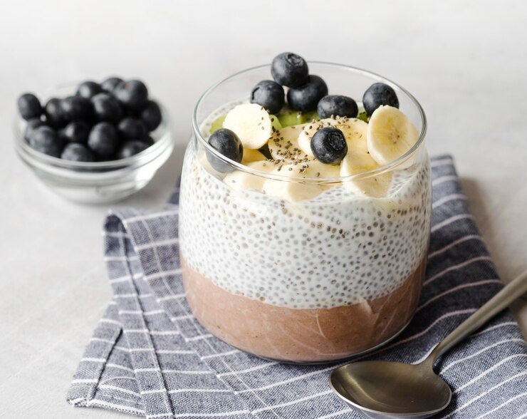 high-view-tasty-banana-blueberry