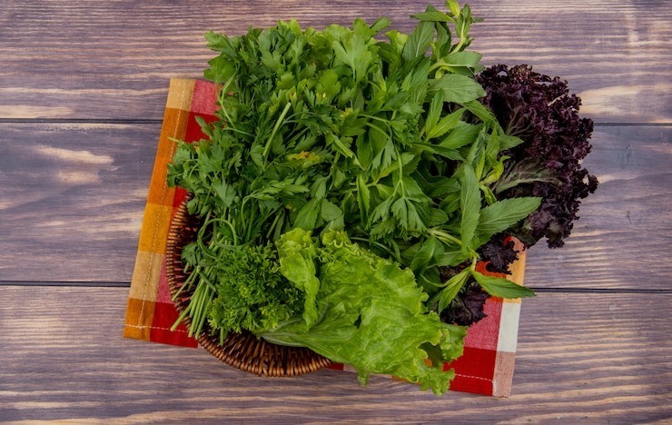 top-view-green-vegetables-basket