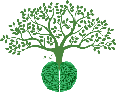 Abstract tree and brain illustration