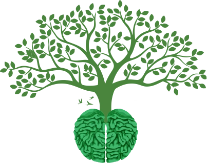 Abstract tree and brain illustration