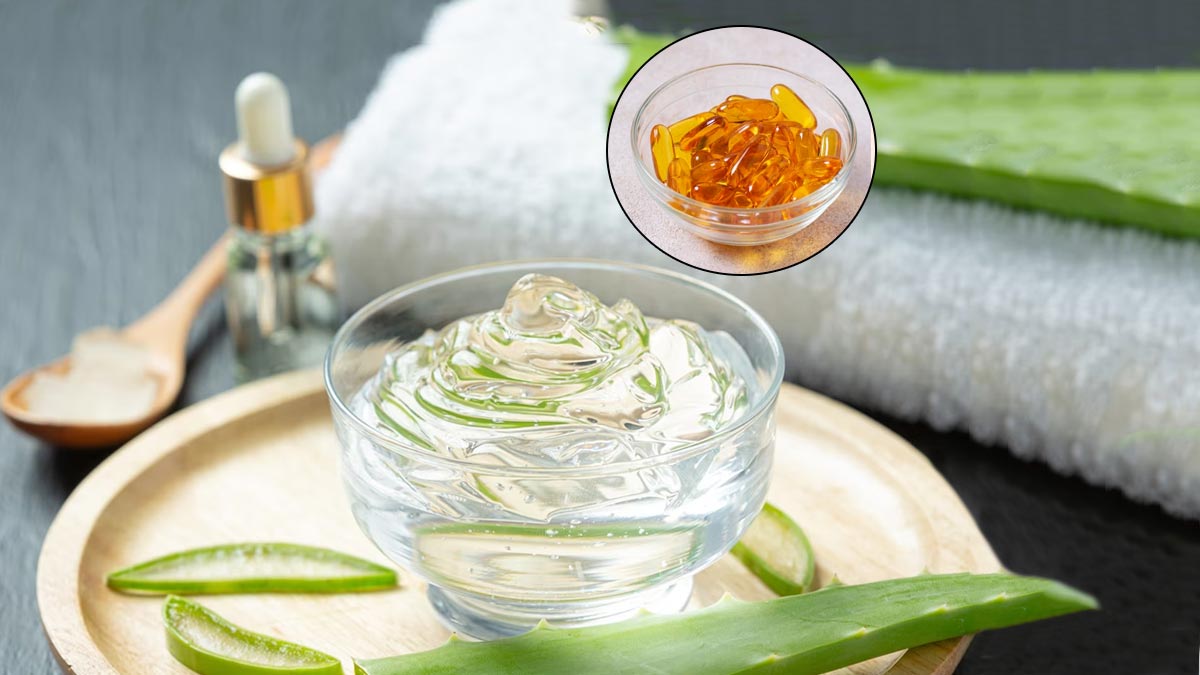 Aloevera Vitamin E Benefits: பளபளப்பான சருமத்திற்கு வைட்டமின் ஈ உடன் கற்றாழை ஜெல்லை இப்படி பயன்படுத்துங்க