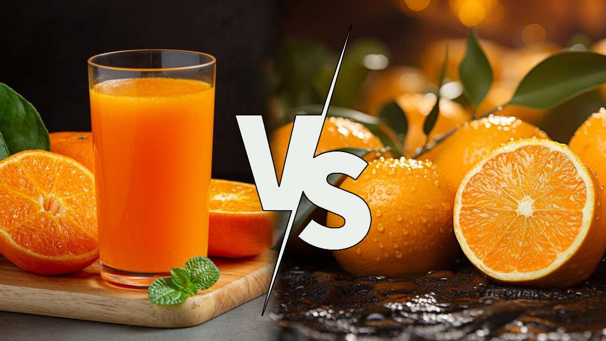 Fruit Vs Fruit Juice: சட்டுன்னு உடல் எடையை குறைக்க ஃபுரூட் ஜூஸ் அல்லது பழம் சாப்பிடுவது நல்லதா?