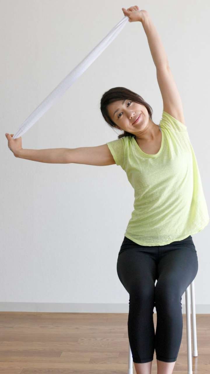 Japanese towel 2024 waist exercise