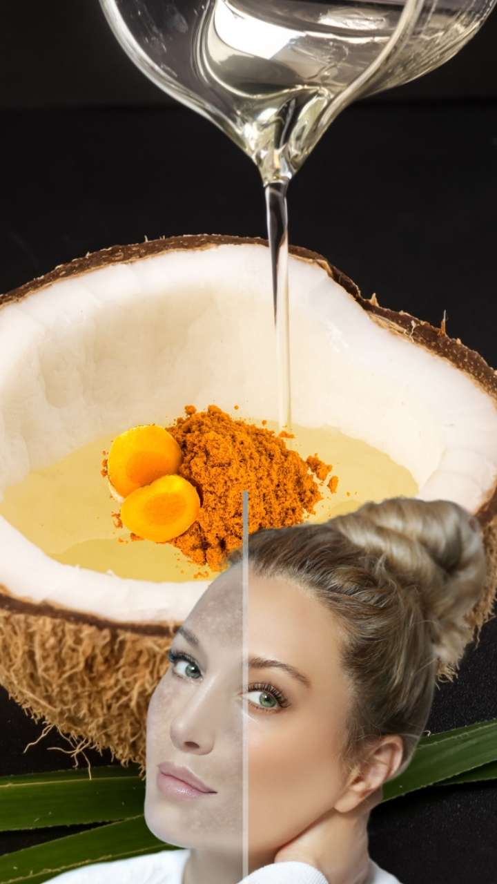 coconut oil with turmeric for face