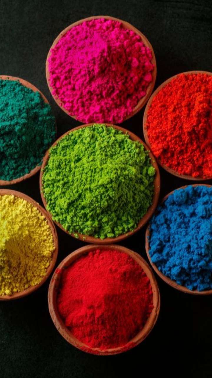 how to make dry holi colours at home