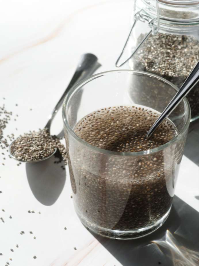 Chia seeds soaked chia seeds healthy diet weight loss